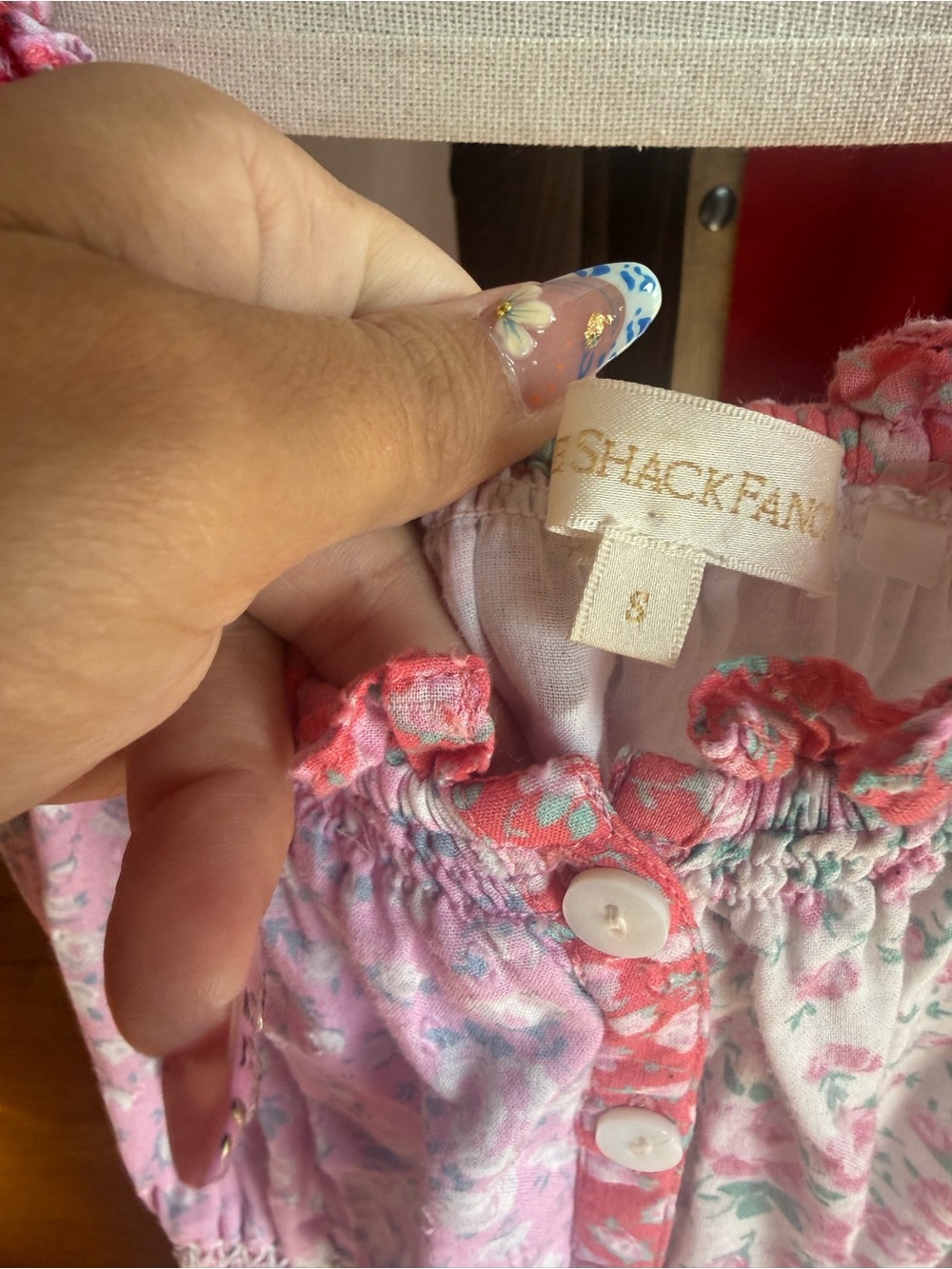 LoveShackFancy Floral Puff-Sleeve Maxi Dress - Picture 3 of 5